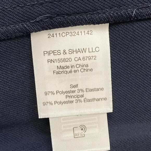 NEW VERONICA BEARD Women's Colivin Cropped Top Navy Blue Size 8 – Long Sleeve - Picture 11 of 11